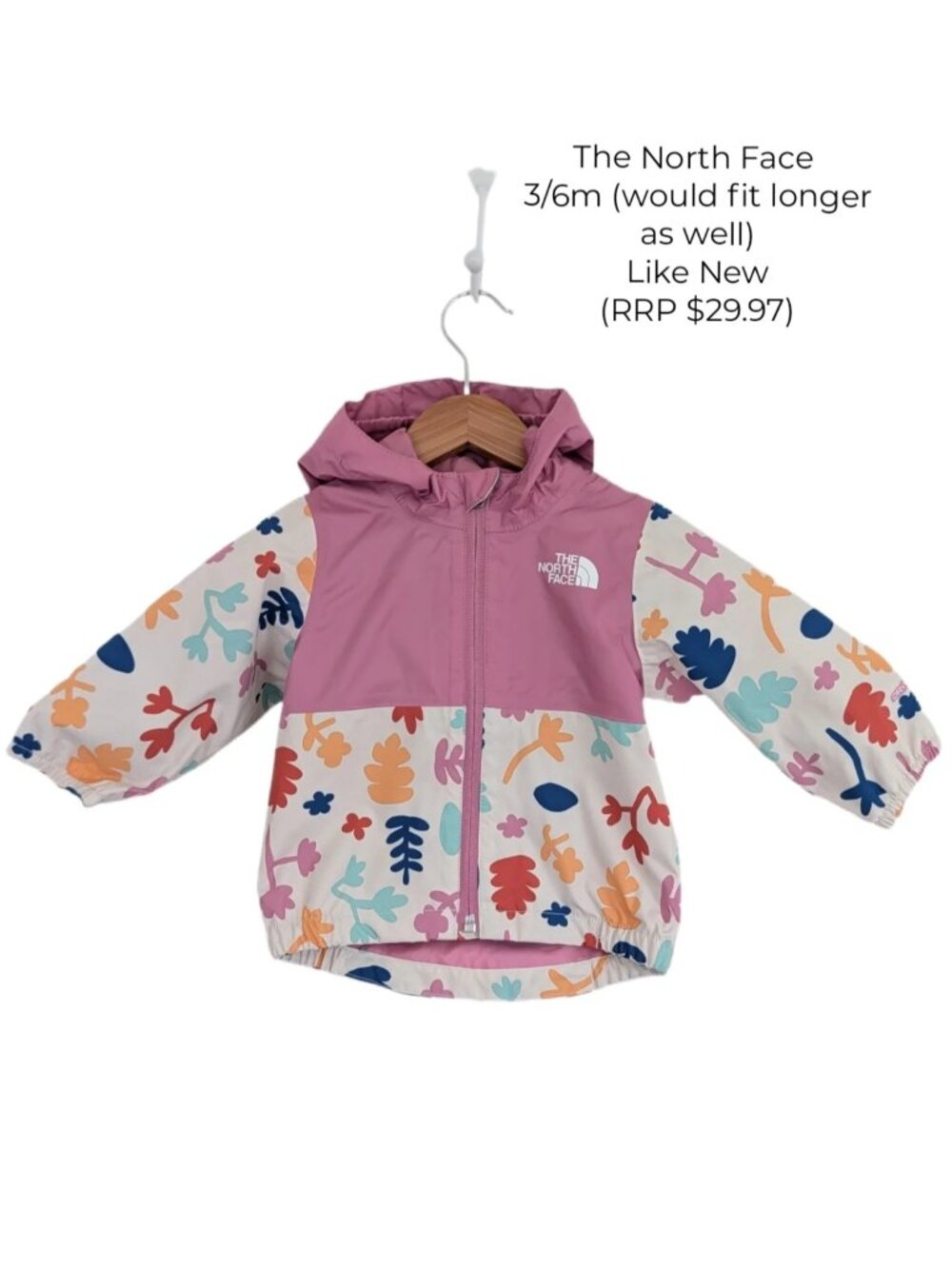 The North Face Girls Infant Zipline Rain Jacket 3/6m girls clothes